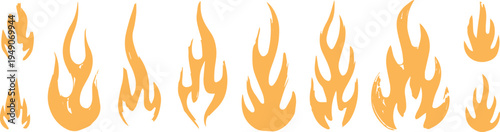 Factory flame hazard icons