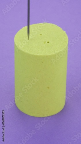 Very Satisfying and Relaxing Kinetic Sand ASMR video. Cutting anti stress macro close up colorful Kinetic Sand with a Knife. ASMR sounds.