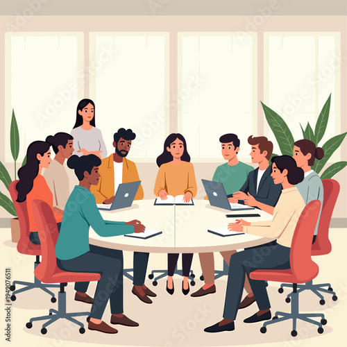 A stylized illustration depicting a person seated at an office chair, conveying a sense of daily work life. Suitable for corporate blogs, articles abo