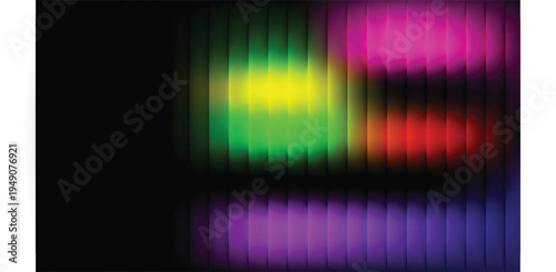 Abstract swirling vortex of vibrant colors radiating from a central point