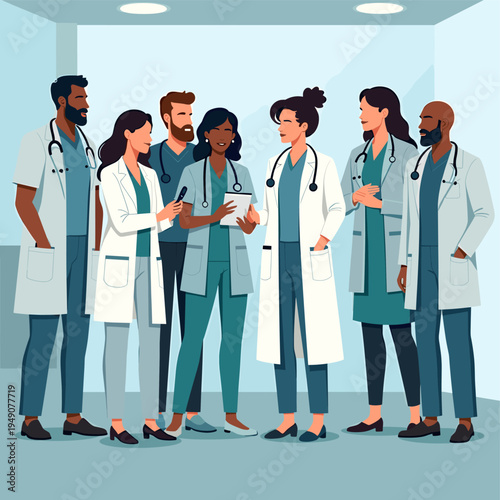 This illustration evokes a sense of empathy and considerate interaction. Ideal for representing mentorship, guidance, or respectful business relations