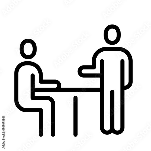 mentorship icon line vector logo,  business people,Mentorship Program,meeting,