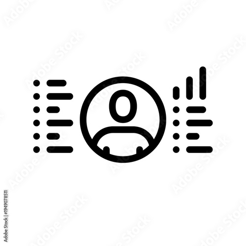 skill icon line vector logo,  business people,