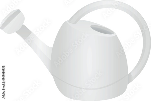 Metal water can. vector illustration