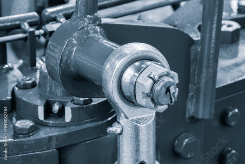 Canvas-taulu Industrial gear assembly close-up shot