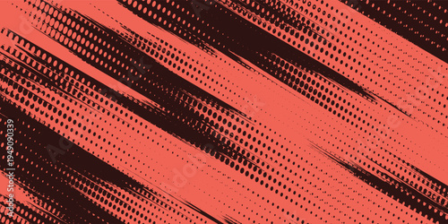 black red dragon decal brush fire volcano lava sakura Asia Japan anime style illustration sporty background banner style illustration.