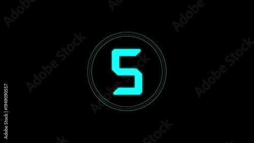 Glitch interference countdown digital numbers from 10 to 1 new dynamic holiday retro joyful colorful vintage video footage