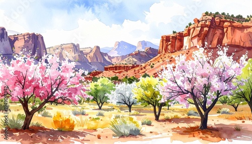 spring in the mountains