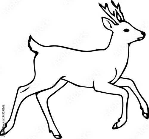 deer black silhouette wild life