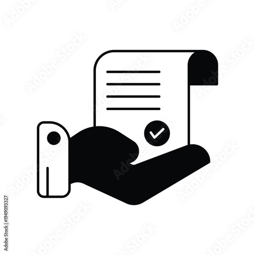 Accountability icon with white background vector stock illustration