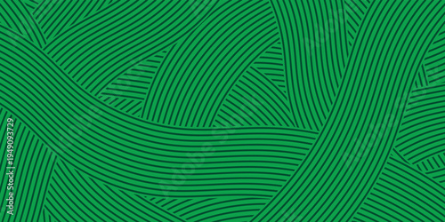 farm green banner, organic abstract background with fields. wavy green lines, natural organic products. ecology background. striped farmer green Pattern