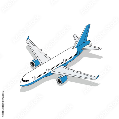 Cartoon Airplane Illustration Vector Graphic Design Travel Flight Aviation Transportation Vehicle Blue Sky Journey Tourism Adventure