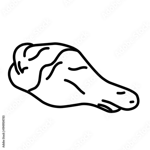 Chicken Thigh icon vector