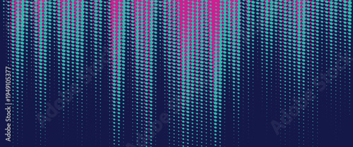 Vector halftone gradient effect. Vibrant abstract background.