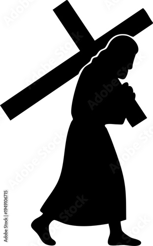 Jesus Christ Silhouette Drawing Element