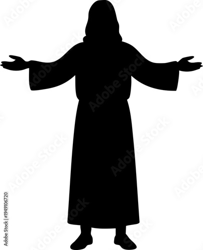 Jesus Christ Silhouette Drawing Element