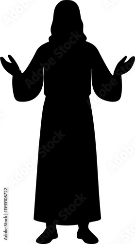 Jesus Christ Silhouette Drawing Element