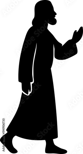 Jesus Christ Silhouette Drawing Element