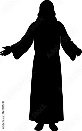Jesus Christ Silhouette Drawing Element