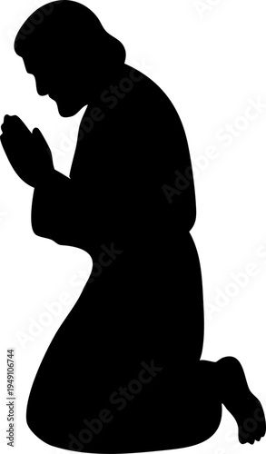 Jesus Christ Silhouette Drawing Element