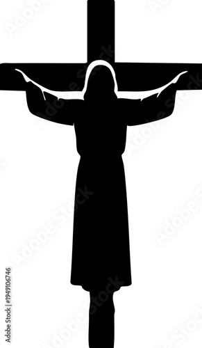 Jesus Christ Silhouette Drawing Element