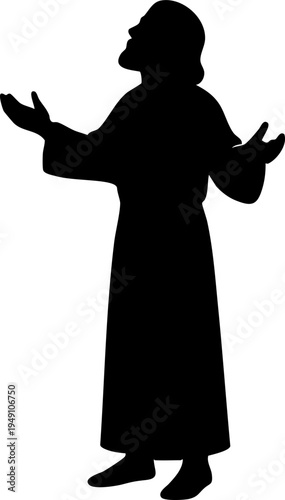 Jesus Christ Silhouette Drawing Element