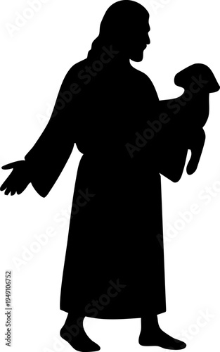 Jesus Christ Silhouette Drawing Element