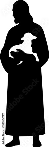 Jesus Christ Silhouette Drawing Element