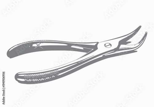 Close up of nail clippers.