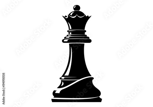 Black Chess King Piece Closeup.