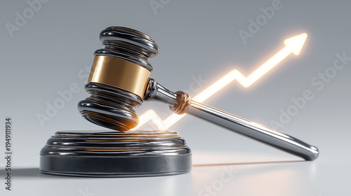 Obraz na płótnie 法律判断と成長を象徴する裁判のイメージ