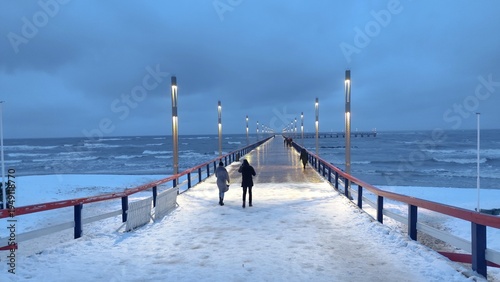 pier in winter