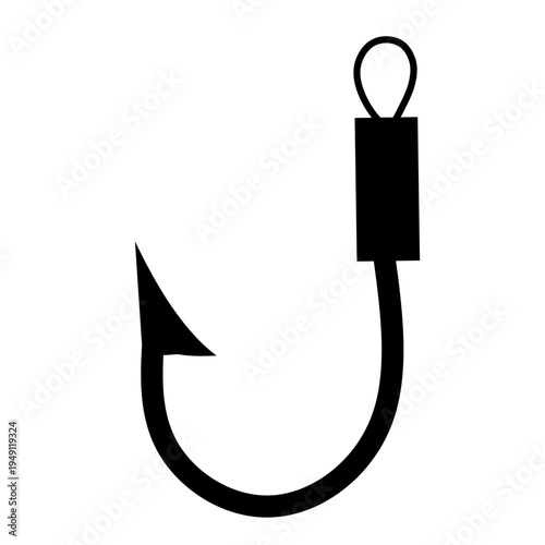 Fishing Hook silhouette vector
