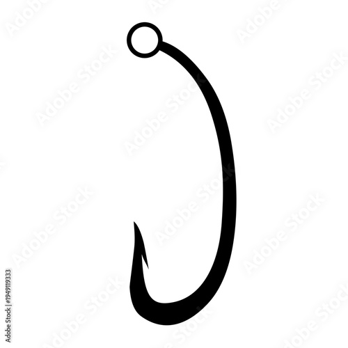 Fishing Hook silhouette vector