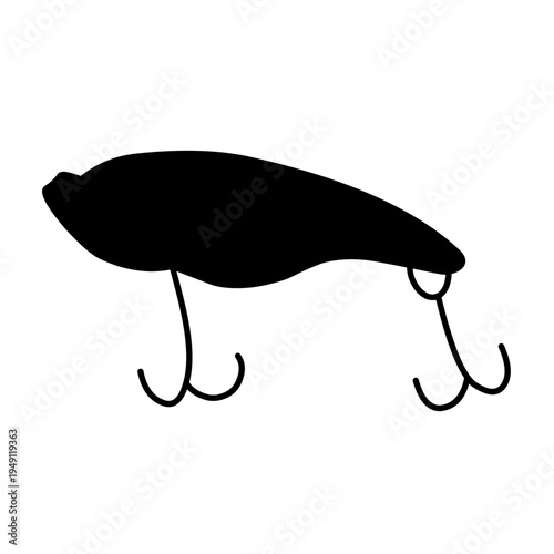 Fishing Hook silhouette vector