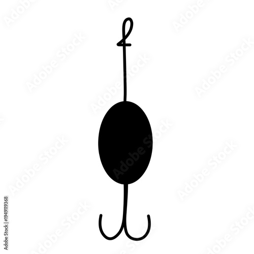 Fishing Hook silhouette vector