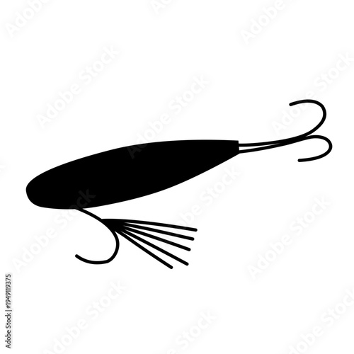 Fishing Hook silhouette vector