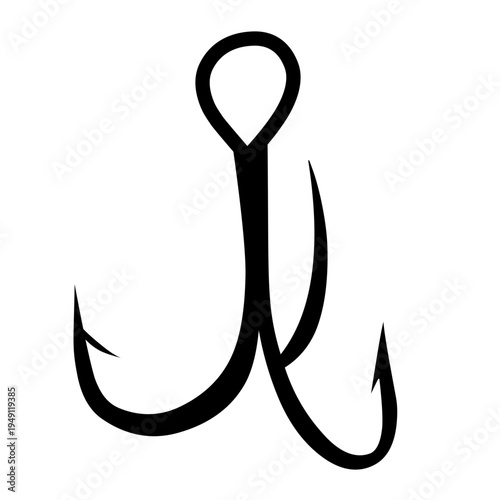 Fishing Hook silhouette vector