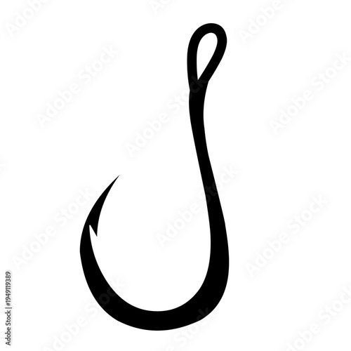 Fishing Hook silhouette vector