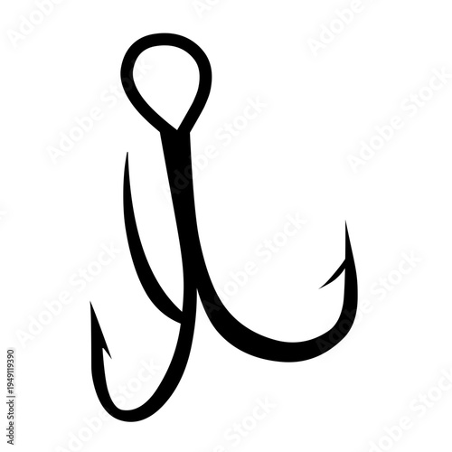 Fishing Hook silhouette vector
