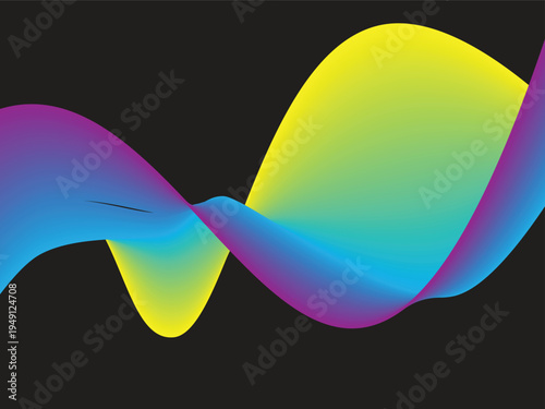 Modern Abstract Liquid Wave Background with Vibrant Gradient