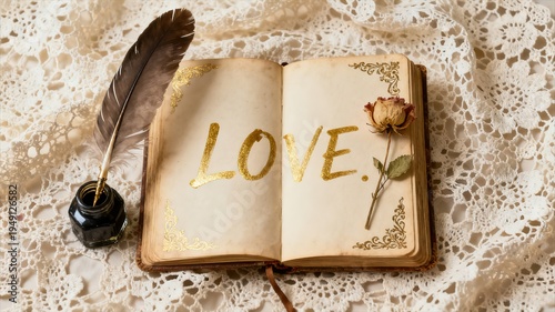 Anime Couple Sharing Umbrella in Snowy City Night, Love & Coziness Concept