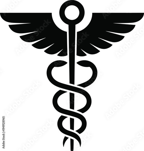 The rod of asclepius medical symbol