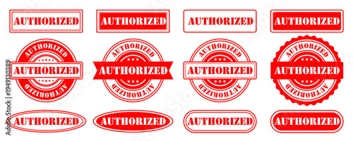 SET STAMP TEXT AUTHORIZED ILLUSTRATION