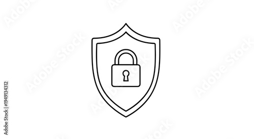 Shield and Lock Icon