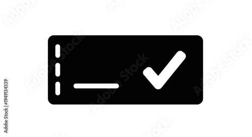 Validated Coupon or Confirmed Ticket Icon