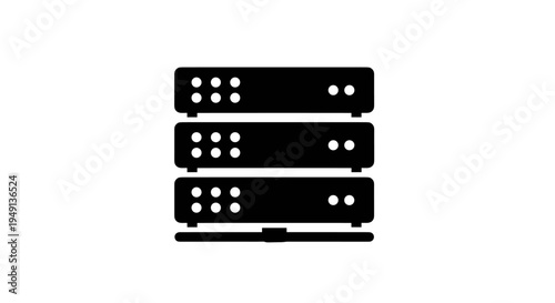 Server Rack Stack Icon