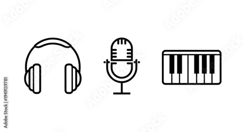 Icons of Music Production and Performance Elements