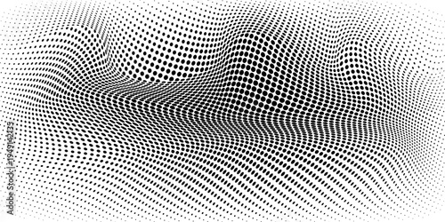 Grunge halftone gradient background. Faded grit noise texture. White and black sand wallpaper. Retro pixelated backdrop. Anime or manga style comic overlay. Vector graphic design textured template