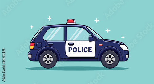 Police Car Vehicle Emergency Service Law Enforcement.